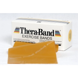 Taśma lateksowa Thera Band rolka 5,5 m- kolor złoty -opór super maksymalnie mocny